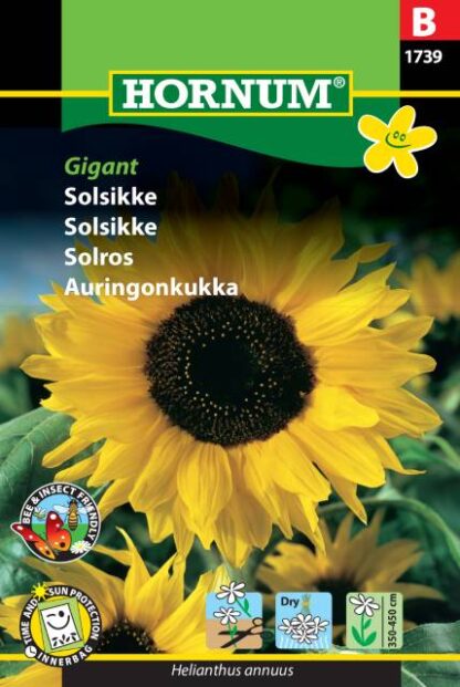 Natureseeds gigant solsikke forside