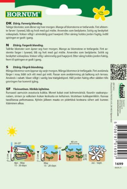 Natureseeds jomfruskørt blanding shooting star2