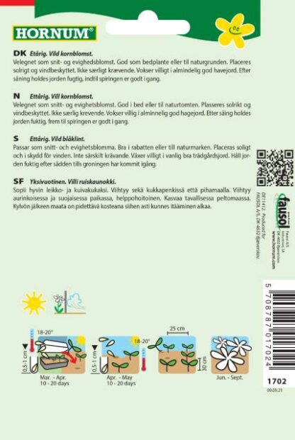 Natureseeds kornblomst blue heaven2