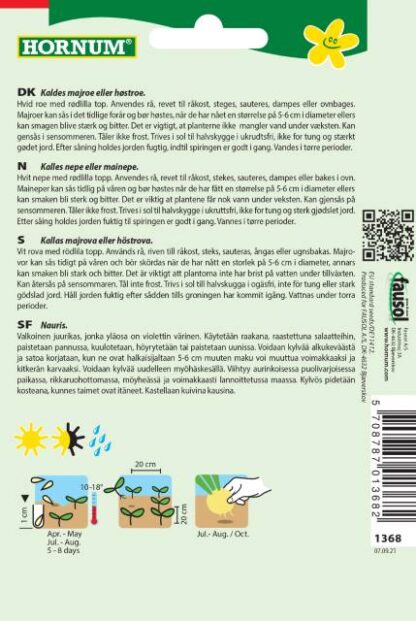 Natureseeds majroe ronde witte roodkop2
