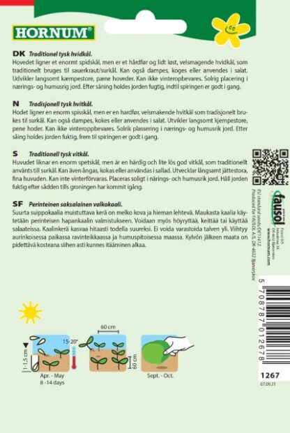 Natureseeds spidskål filderkraut2