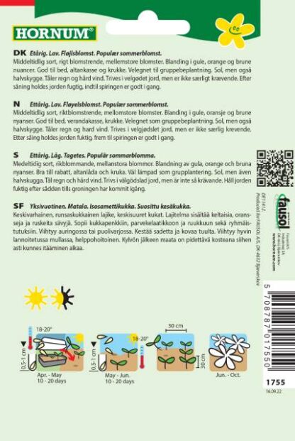 Natureseeds tagetes blanding sparky2